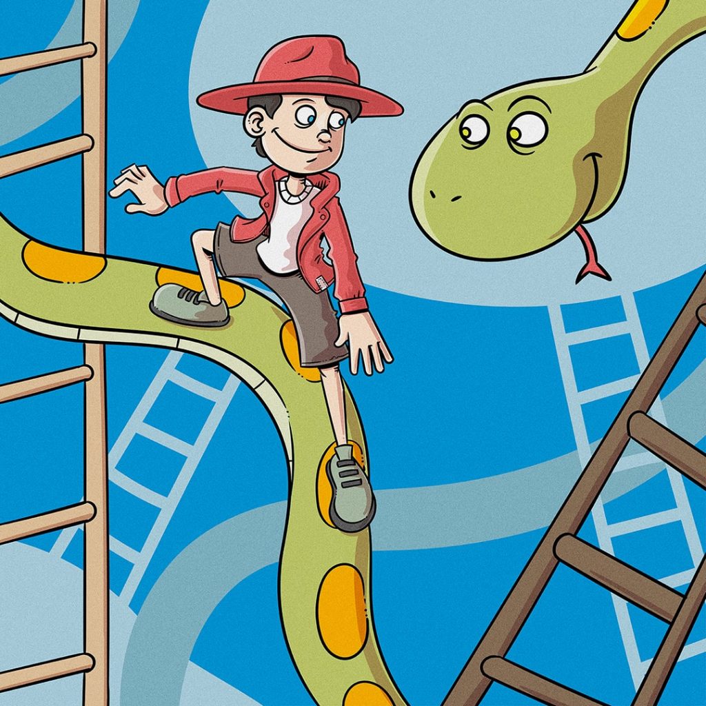 DIY igre: Kača in lestev